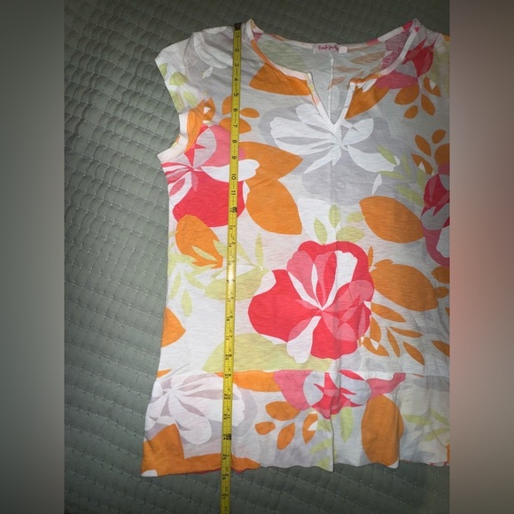 Fresh Produce Floral V-Neck Top. Size Small. VGUC - Picture 7 of 9